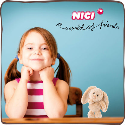 NICI 46333 Kuscheltier Hase Hellbraun 20cm – Plüschtier für Mädchen, Jungen & Babys – Flauschiges Stofftier zum Spielen, Sammeln & Kuscheln – Gemütliches Schmusetier