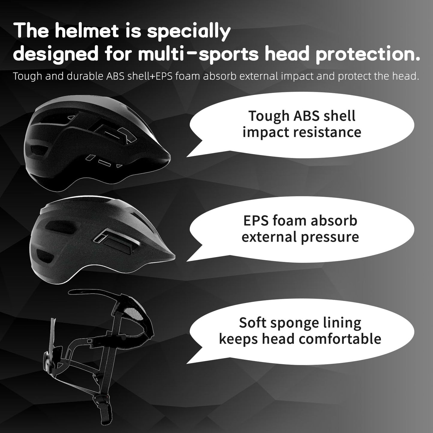 FAYDUDU Toddler Helmet Children's Bicycle Helmet Baby Multi-Sport Adjustable Helmet Sports Helmet Cycling Bicycle Scooter Skateboard Helmet Lightweight for Children Boys Girls from 2-8 Years Old