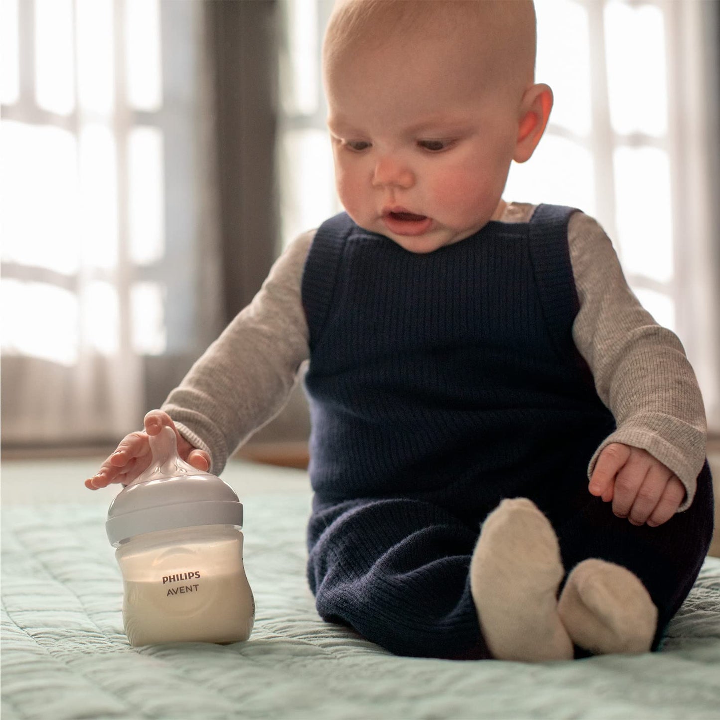 Philips Avent Babyflaschen Natural Response – 3x Babyflaschen, 260 ml, für Neugeborene ab 1 Monat, BPA-frei (Modell SCY903/03) - Meloni2