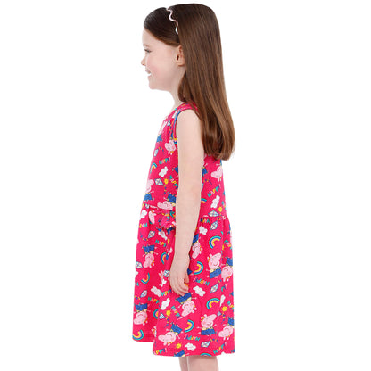 Peppa Pig Dress Girls Rainbow Summer Dress Girls Dresses for Girls