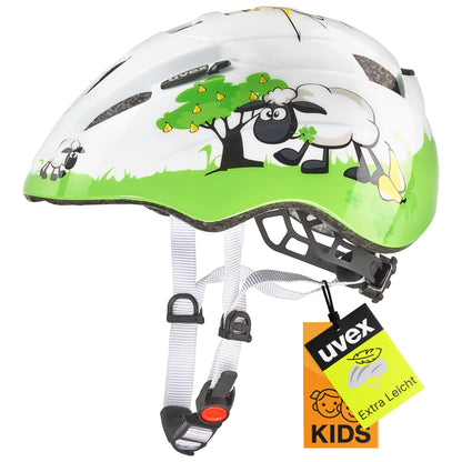 uvex Kid 2 - Lightweight bicycle helmet for children - individual size adjustment - expandable with LED light 