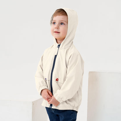 Volunboy Baby Hooded Jackets, Boys Long Sleeve Windproof Coat Cartoon Print Jackets