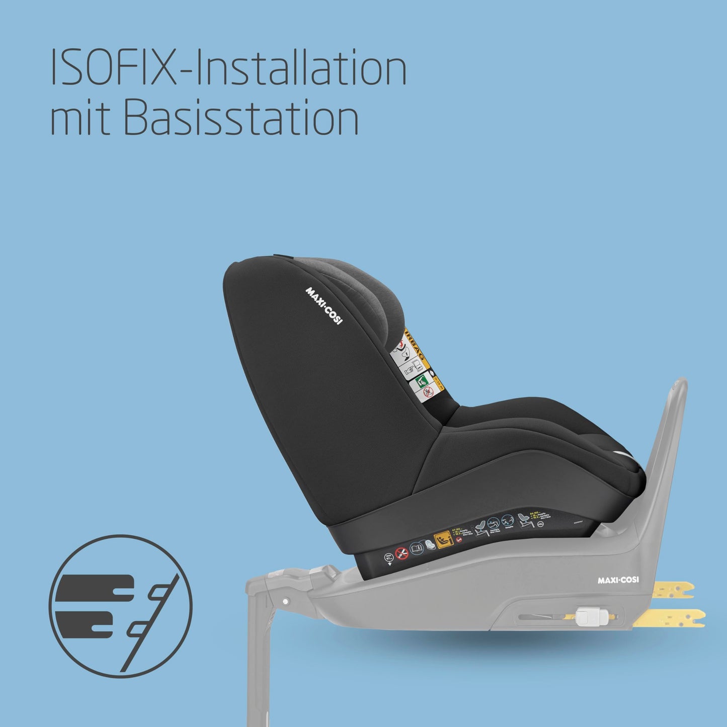 Maxi-Cosi Pearl Pro² i-Size, Kleinkinderautositz, ISOFIX, Rückwärtsgerichteter Autositz, Gruppe 1, Ab ca. 6 Monate bis 4 Jahre, 67 bis 105 cm, Authentic Black - Meloni2