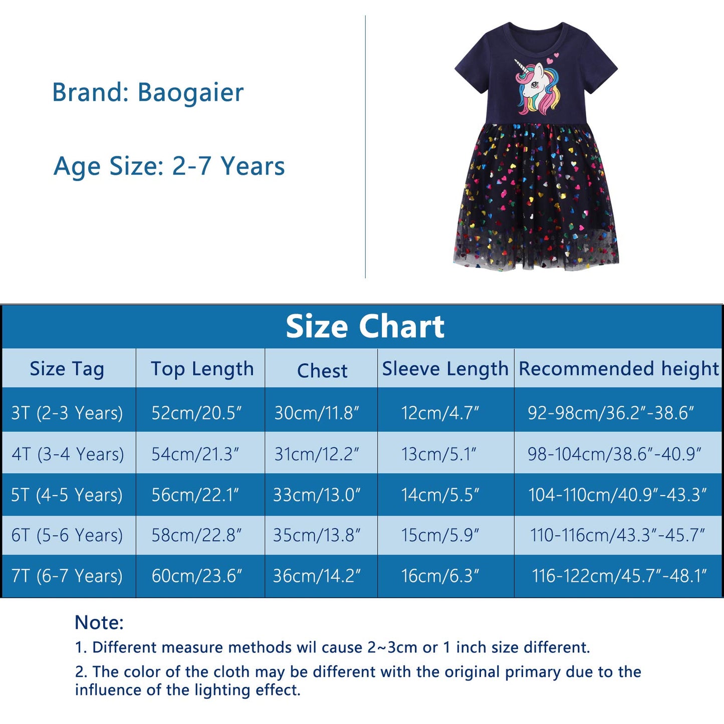 Baogaier Kleid Mädchen Pailletten Tüll Kleider Baumwolle Sommerkleid Sommer Frühling T-Shirt Tüllkleid Kinderkleid Gr. 92-122