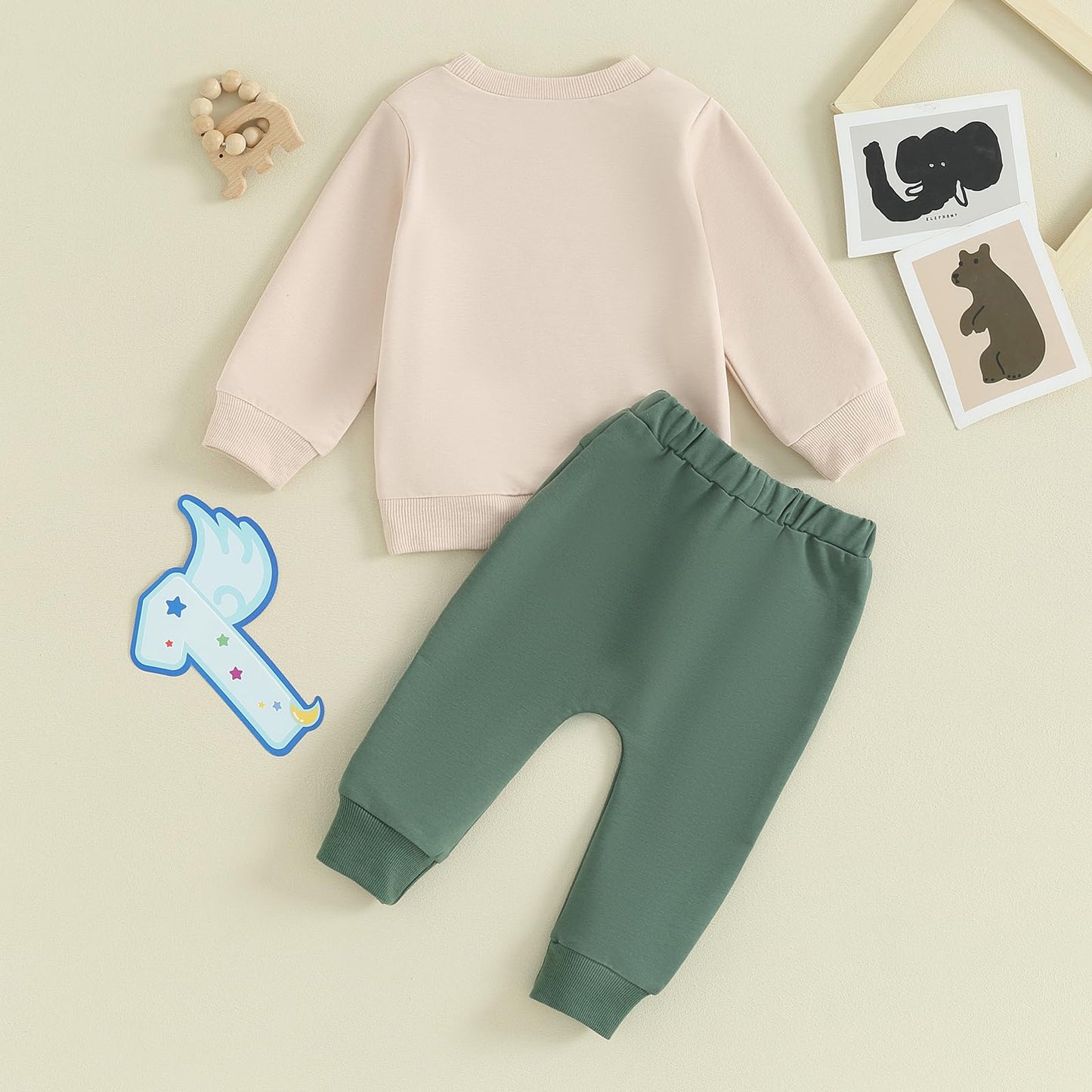 1. Jahr Geburtstag Outfit Baby Junge Kleidung Set Langarm Sweatshirt und Hose Kleidung Sets für Jungen