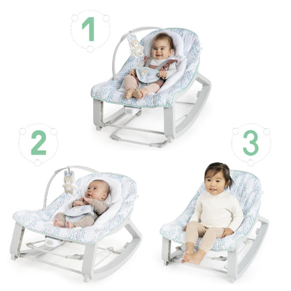 Ingenuity, Keep Cozy 3 in 1 Grow with me Wippe Weaver mit Vibrationen, 2 Liegepositionen und 3 Wippfunktionen, mehrfarbig