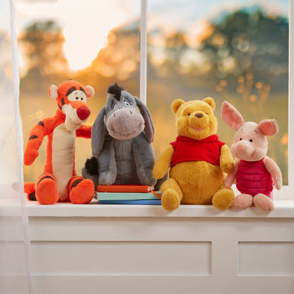 Disney Store Offizielles mittelgroßes I-Aah-Kuscheltier, 18 cm, von Winnie Puuh, Besticktes Kuscheltier mit Flauschiger Mähne und Schwanzspitze, Stickereien, geeignet ab 3 Jahren