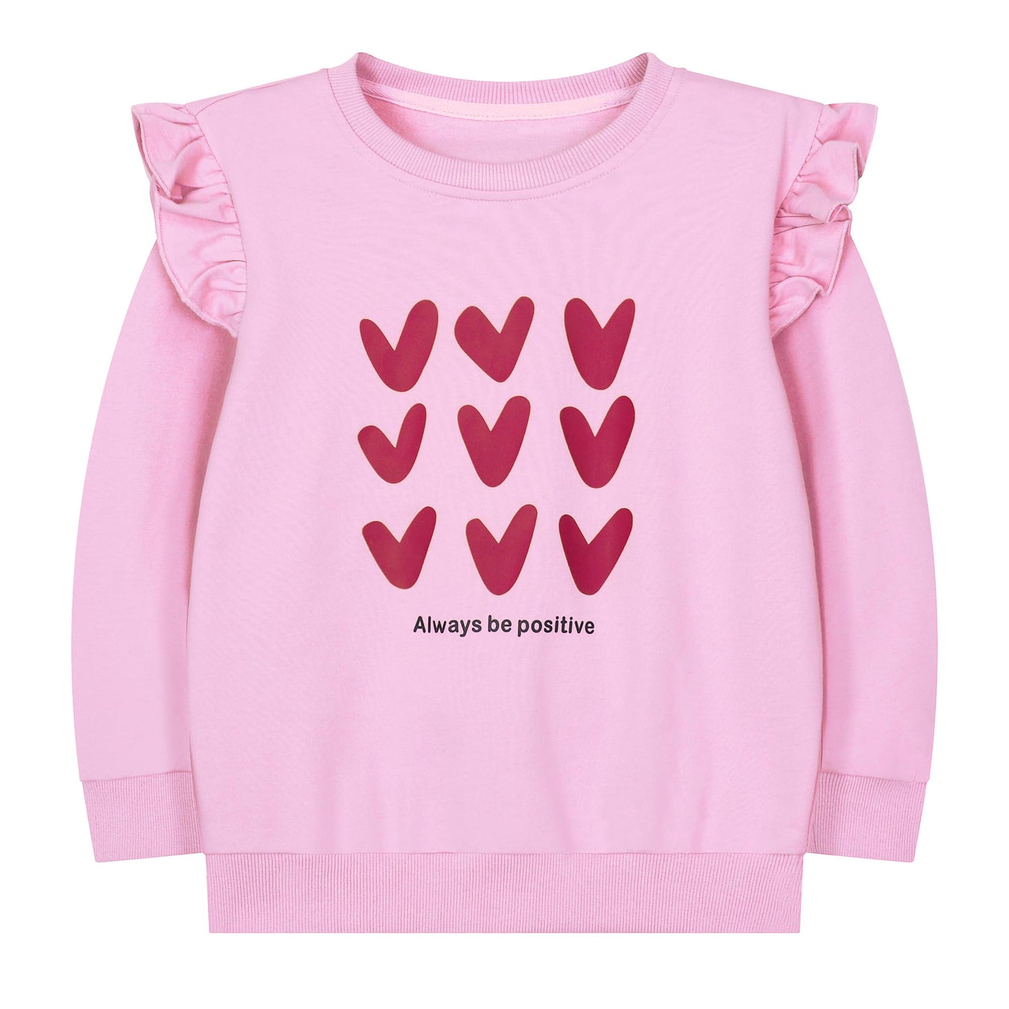 Codkkre Girls' Sweatshirt for Children Cute Cartoon Sweater Girls Long Sleeve Cotton Shirts Age 2-10 Years