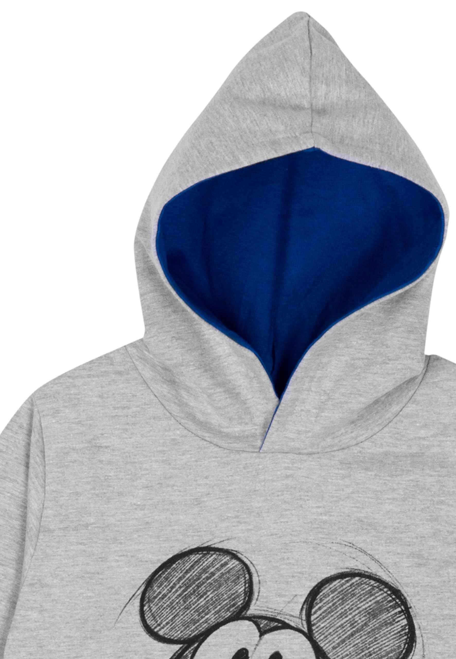 Disney Mickey Mouse Hoodie for Boys - Children's Hoodie Pullover with Hood Sweatshirt Grey