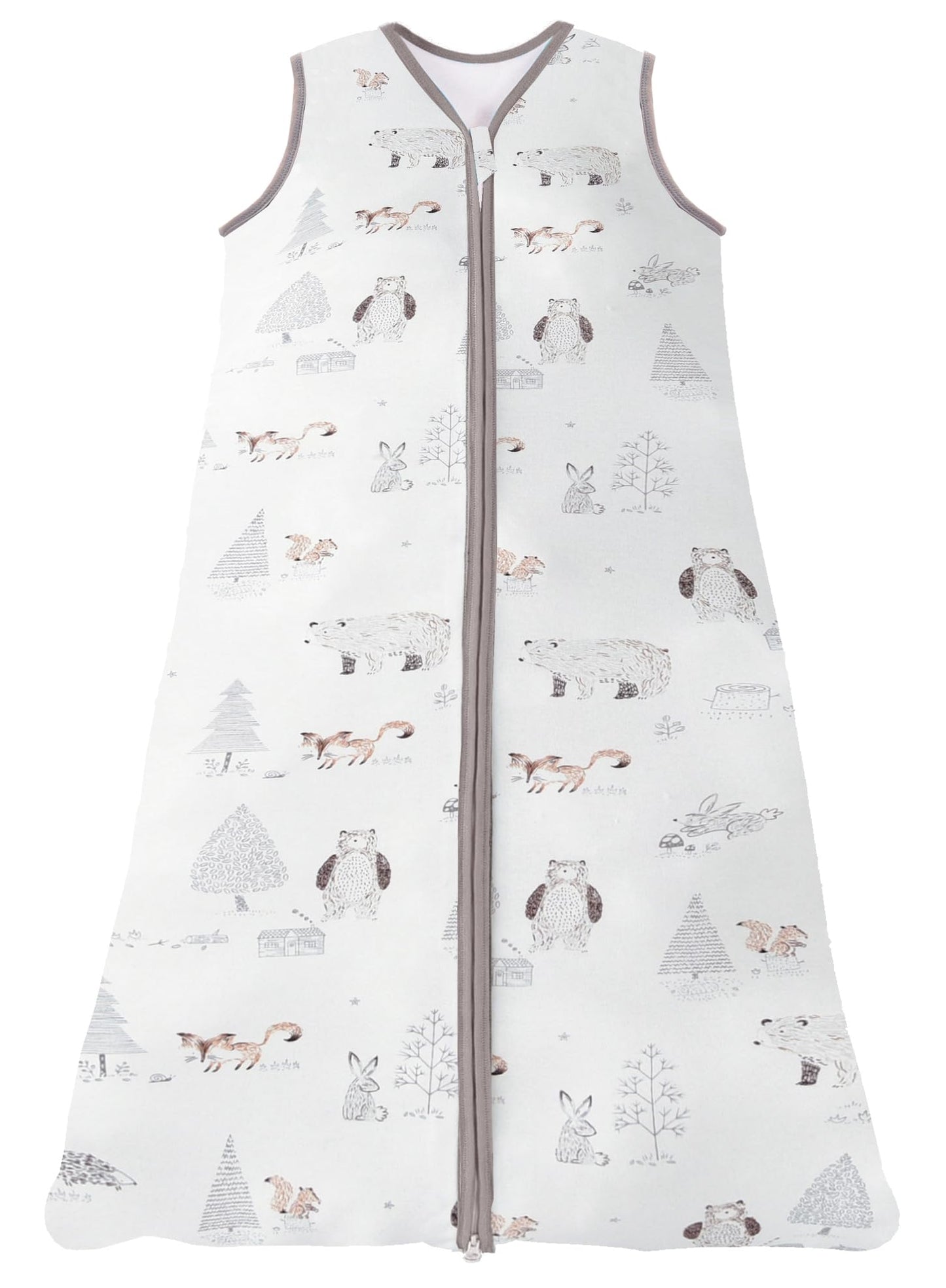 Chilsuessy Summer Baby Sleeping Bag, Small Children’s Sleeveless Pyjamas for Summer and Spring, 100 % Cotton