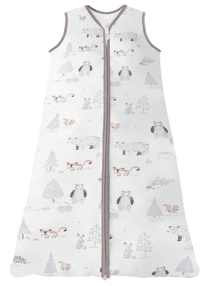 Chilsuessy Summer Baby Sleeping Bag, Small Children’s Sleeveless Pyjamas for Summer and Spring, 100 % Cotton
