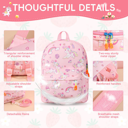 Kinderrucksack Jungen, Mini-Dinosaurier-Rucksack, Kindergarten Schulrucksäcke, Kleinkind Schultasche für Kinder, Jungen, Mädchen, Kleinkind