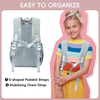 School Backpack Teenager - 36L School Bag for Girls from 5th Grade, Large Backpack for Middle and High School, Casual Children's Backpack with Cute Pendant and Trolley Strap, black, Rucksack