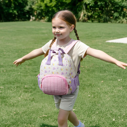 Kinderrucksack Mädchen 30cm Rucksack Kleinkind Kinderrucksack für 2-4 Jahre Kinder kindergartenrucksack Mini Tagesrucksack Reisetasche - Rosa Erdbeere