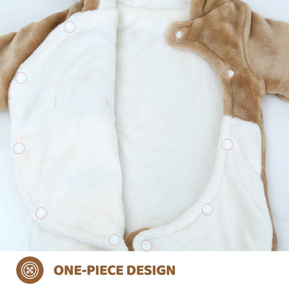 WYTbaby Baby Overalls Winter Snowsuit Baby Flannel Warmer Winter Overalls Jumpsuit for Boys Girls