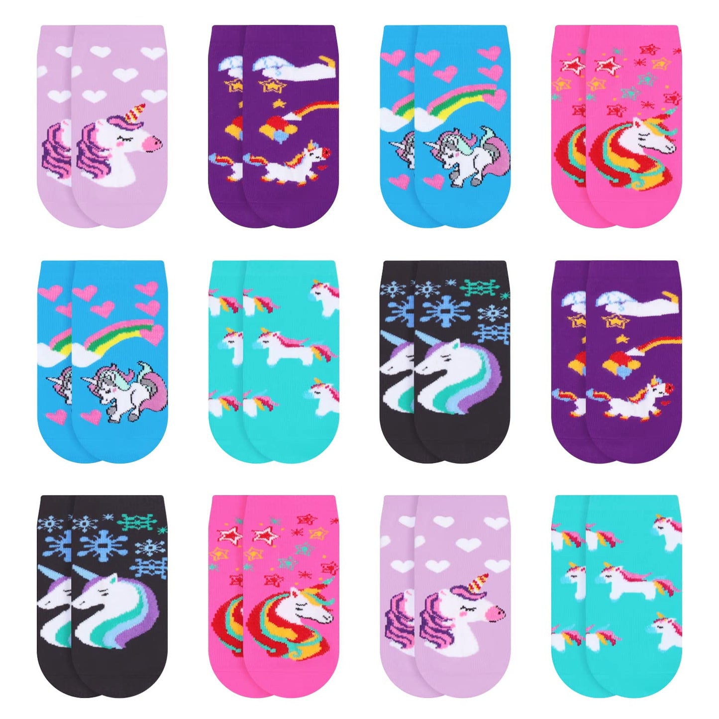 Libella 10/12er Kinder Mädchen Sneaker Socken Kids Füßlinge Sneakersocken bunt 2108VA