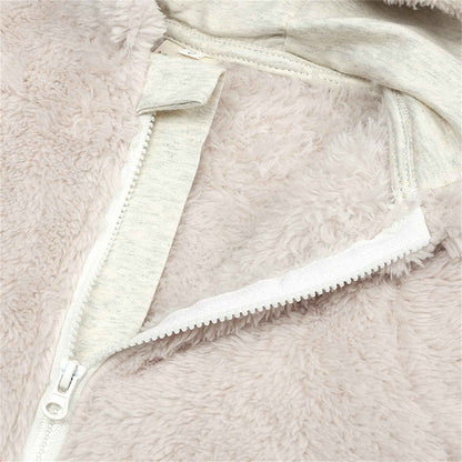 Baby Snowsuits Winter Jumpsuit with Hood Winter Romper Fleece Jumpsuit with Foot for Babies Newborn Toddler Girls Boys Warm Jumpsuit for 0-12 Months