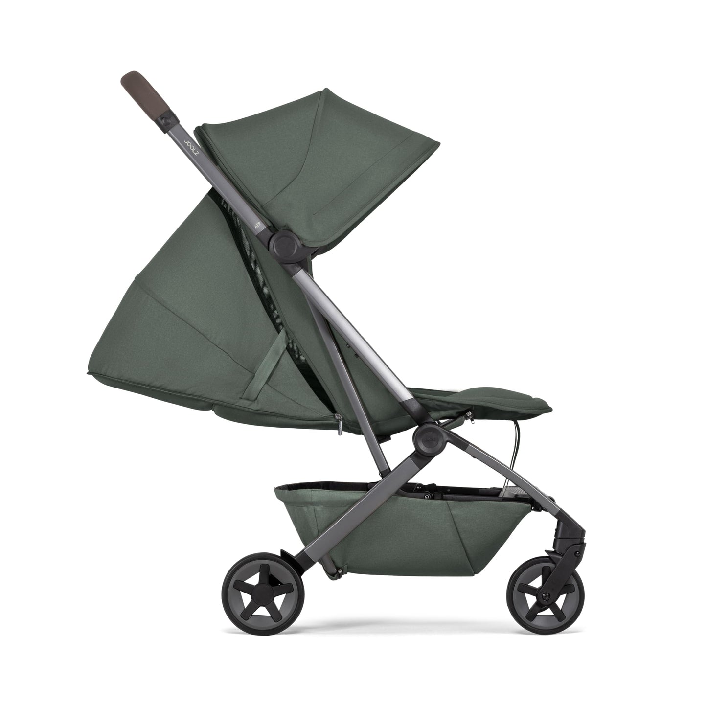 Joolz Aer2 Reise-Kinderwagen – Kompakter Reisebuggy für Babys und Kleinkinder, Einhand-Faltung, Liegefunktion & UPF 50+ Sonnendach, Flugzeug Handgepäck tauglich, ideal für Reisen (Space Black)