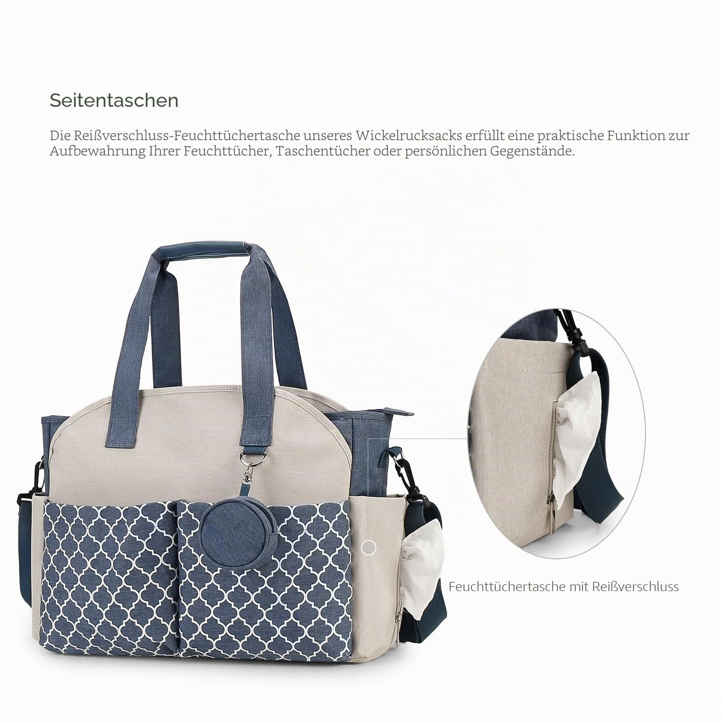 Wickeltasche Baby Wickeltasche Große Babytaschen für Mama mit Wickelstation Multifunktions Reise
