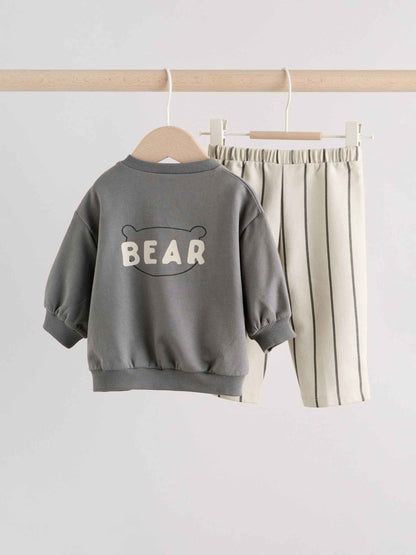 Next Baby Jungen Baby Jogginghose und Sweatshirt im Set