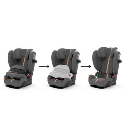 CYBEX Gold Kindersitz Pallas G i-Size, 76 - 150 cm, Ab ca. 15 Monate bis ca. 12 Jahre (ca. 9 bis 50 kg), Lava Grey - Meloni2