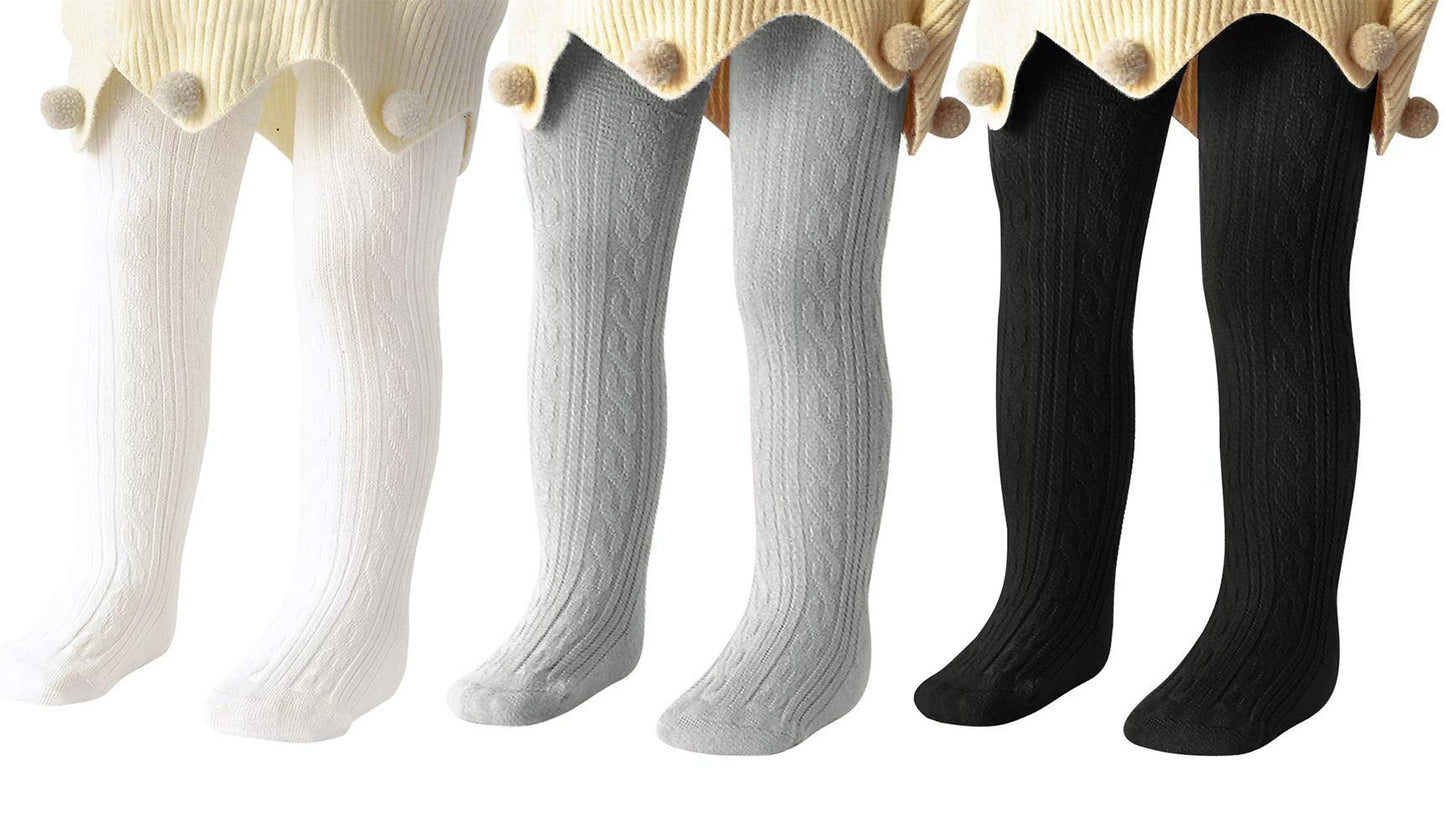 Durio Baby Tights for Girls Boys Cotton Children's Tights Children's Tights Set Warm Stockings Leggings