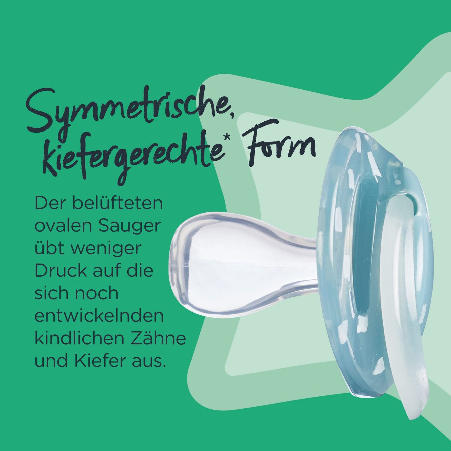 Tommee Tippee Schnuller für die Nacht, symmetrisches kieferorthopädisches Design, BPA-freies Silikonbeutel, 6—18 m, Packung mit 6 Schnullern - Meloni2