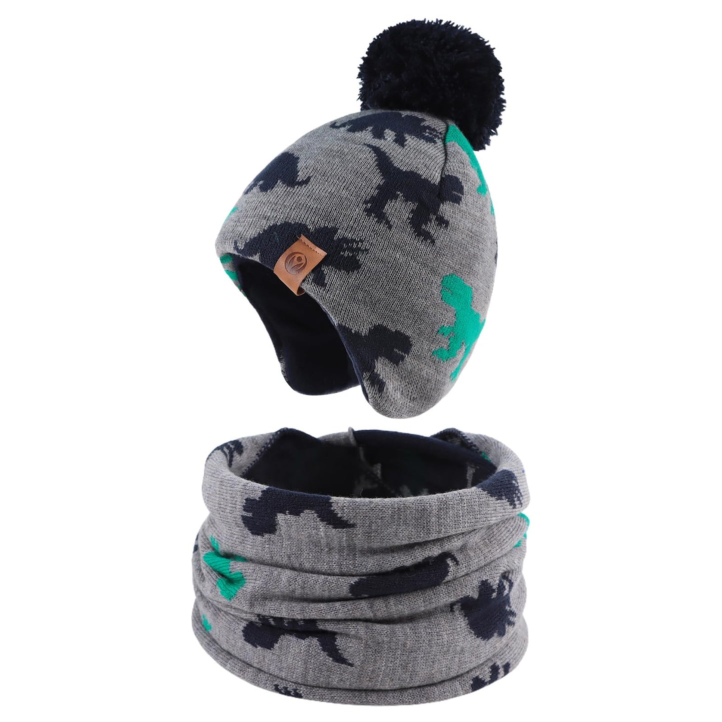 XIAOHAWANG Baby Strickmütze Winter Babymütze Junge Warme Kindermütze Junge Beanie Mütze Dicke Wintermütze für Herbst,Winter