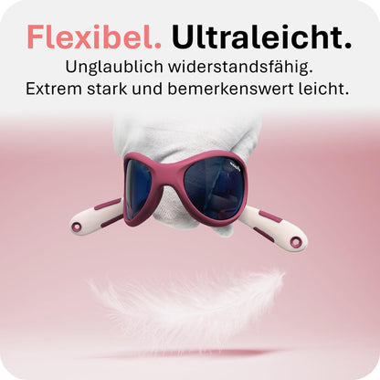 Mausito Children's Sunglasses 2-4 Years & 5-8 Years Comparison Winner Children's Sunglasses 100% UV Protection Flexible Non-Toxic Children's Sunglasses with Strap European Design Made for Children