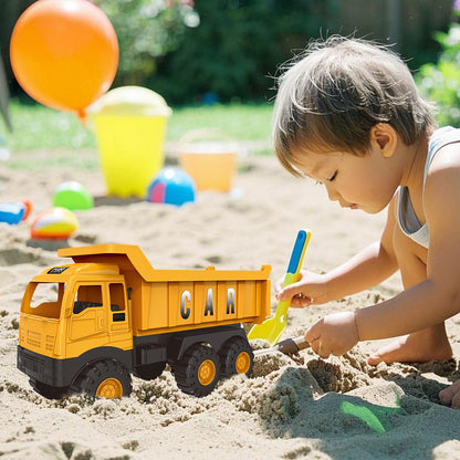 Bagger Spielzeug ab 3 jahre,Baustellenfahrzeuge Kinder,Baggerfahrzeug Geeignet als Sandspielzeug und für das Kinderzimmer,Starke & Flexible Teile,Sandkasten Kinderbagger für 2+ Jahre (Dumper)
