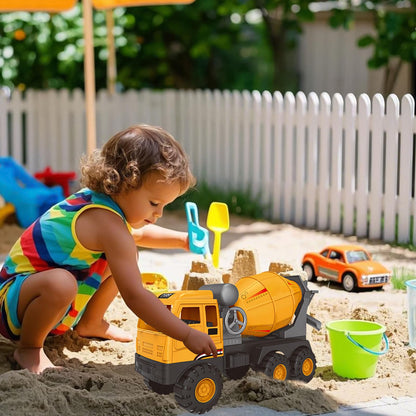 Bagger Spielzeug ab 3 jahre,Baustellenfahrzeuge Kinder,Baggerfahrzeug Geeignet als Sandspielzeug und für das Kinderzimmer,Starke & Flexible Teile,Sandkasten Kinderbagger für 2+ Jahre (Dumper)