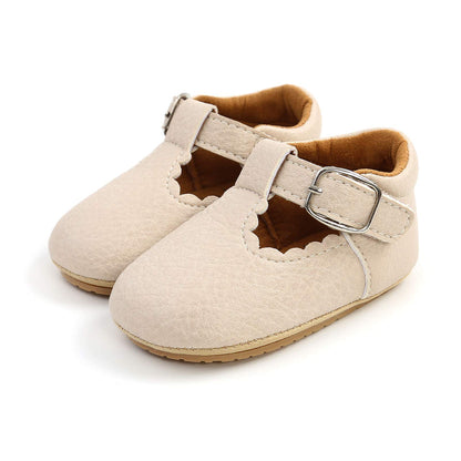 RVROVIC Baby Mädchen Mokassins Prinzessin Mary Jane Flache Kleider Schuhe Premium Leichte Weiche Sohle Krippe Schuhe Kleinkind Schuhe