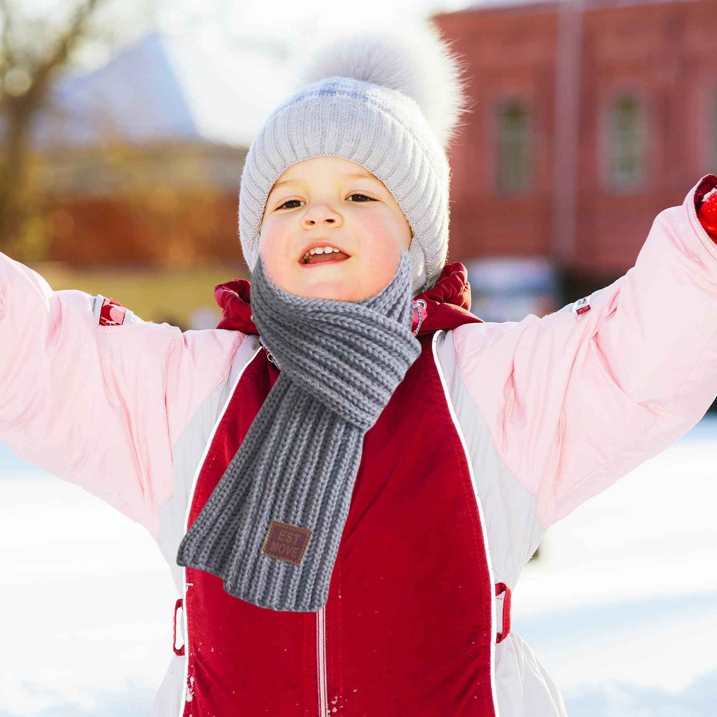 Children's scarf, children's scarf, girls, winter scarf, children's scarf, winter, knitted scarf, black/grey/rose, baby scarf, boy, loop scarf, children, neck warmer, scarf, children's tube scarf, for