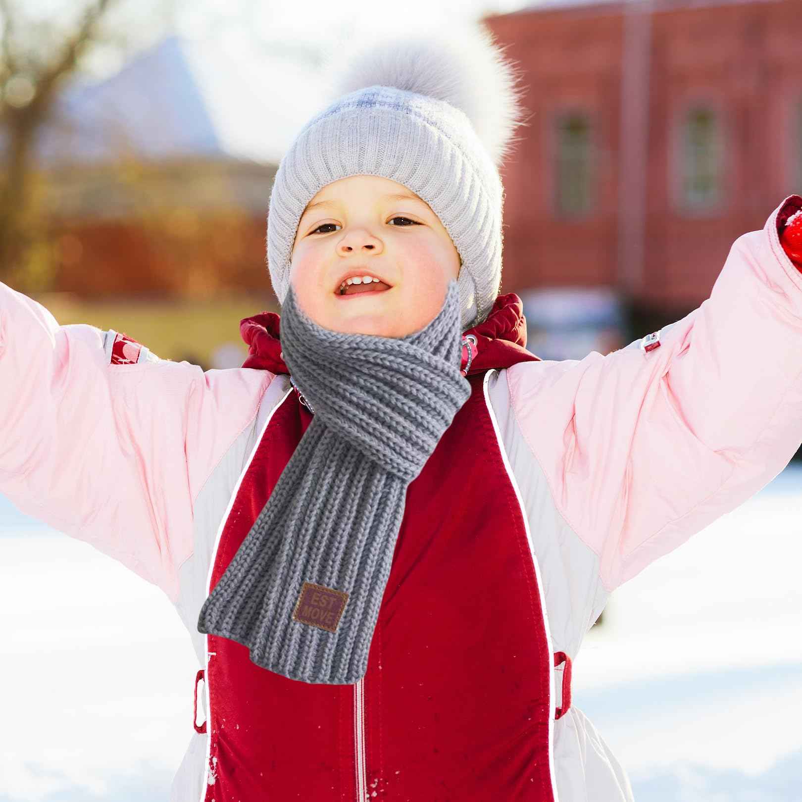 Children's scarf, children's scarf, girls, winter scarf, children's scarf, winter, knitted scarf, black/grey/rose, baby scarf, boy, loop scarf, children, neck warmer, scarf, children's tube scarf, for