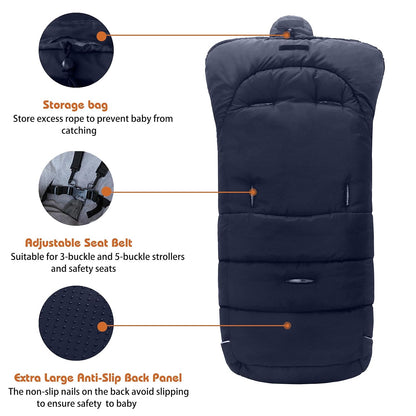 Fußsack Fusssack Footmuff Fußsäcke für Kinderwagen Buggy Universal Winter Baby