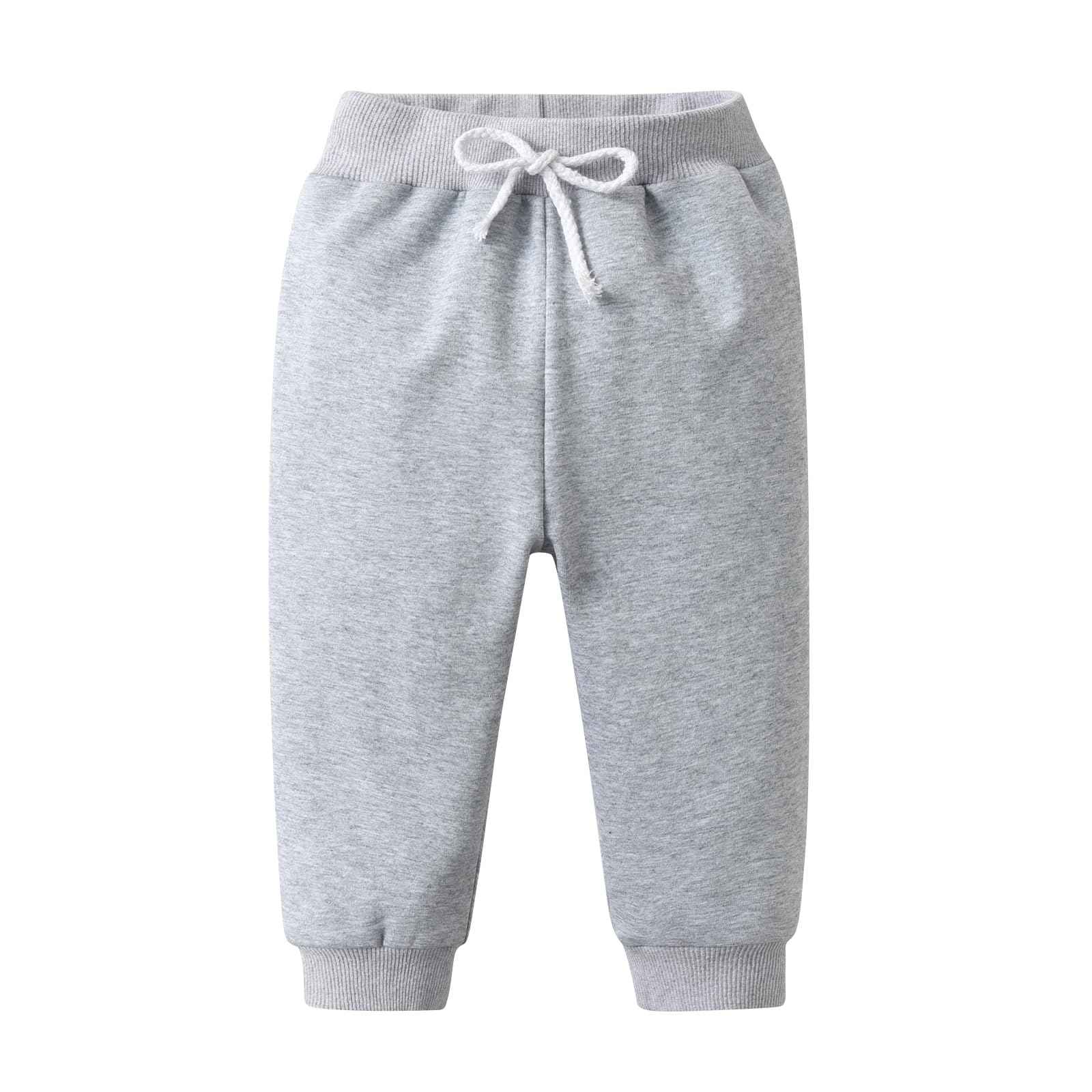 Derouetkia Baby Boy Trousers, Unisex Harem Trousers for Toddlers, Boys, Pack of 3