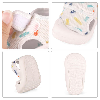 Cheerful Mario Babyschuhe 0-3 Jahre Sport Sandalen für Jungen und Mädchen – Lauflernsandalen für Kleinkinder Sommer Barfußschuhe Erste Schuhe