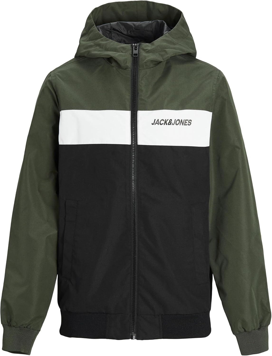 JACK &amp; JONES Jjerush Blocking Hood Bomber Sn Jr Boys Jacket 