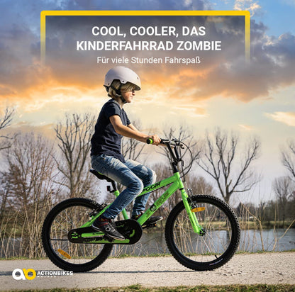 Actionbikes Kinderfahrrad Zombie | 12 16 20 Zoll - V-Brake Bremsen - Fahrrad für Kinder von 2-9 Jahren - Schutzblech v. / h - Kinder Fahrrad für Mädchen & Jungen - Fahrräder - Bicycle - Kinderrad - Meloni2