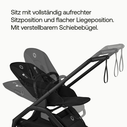Bugaboo Dragonfly Plus Kinderwagen, kompakt und leicht optimal für die Stadt, Zusammenklappen mit einer Hand, wendbarer Sitz mit flacher Liegeposition, von Geburt bis Kleinkind, Desert Taupe