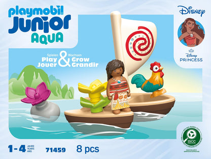 PLAYMOBIL JUNIOR | Disney | Vaianas Katamaran | nachhaltiges Spielzeug aus biobasierten Kunststoffen | für Kinder ab 1 Jahr | 71459