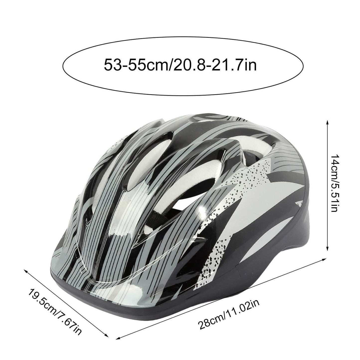 Kinderhelm, Fahrradhelm, Alter 3–13 Jahre, verstellbarer Fahrradhelm für Jungen, Mädchen und Kleinkinder, Kinder-Fahrradhelm und Polster-Set für Jungen und Mädchen, komplettes Sicherheitsset für