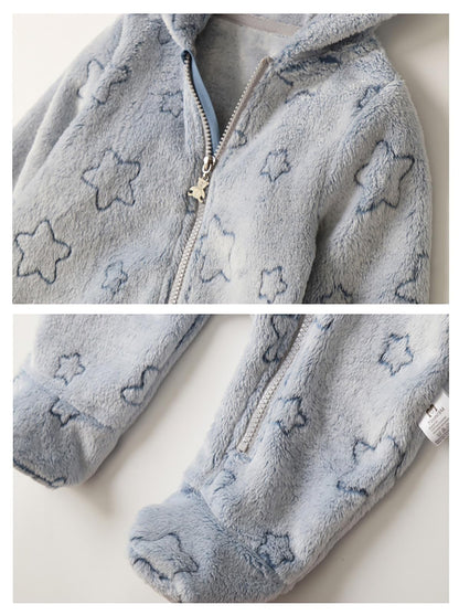 Baby-Overall für Mädchen, Jungen, Winter, Schneeanzug, 1-12 Monate, Fleecemantel, Jumpsuit, Pilot, Baby, Jungen, Mädchen