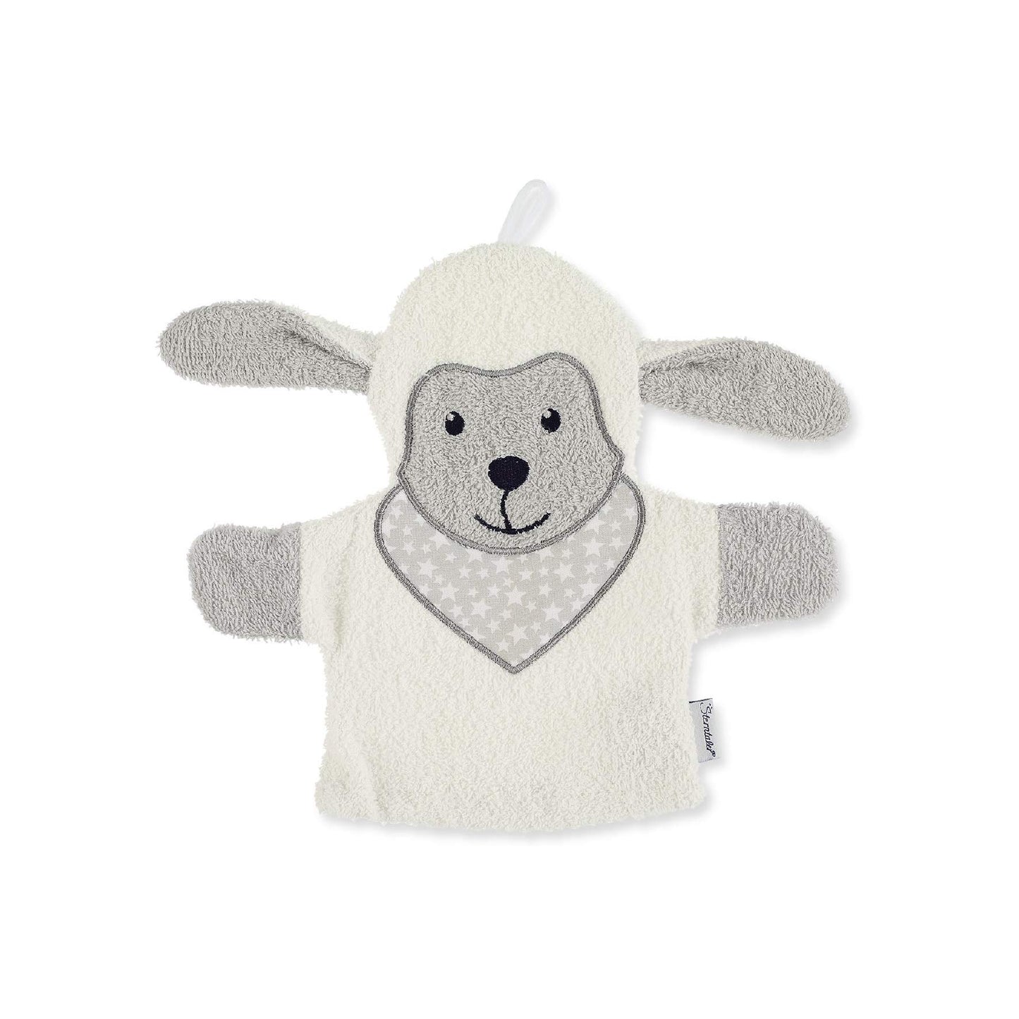 Sterntaler Spiel-Waschhandschuh Bär Ben, Größe: 22 x 24 cm, Mittelgrün