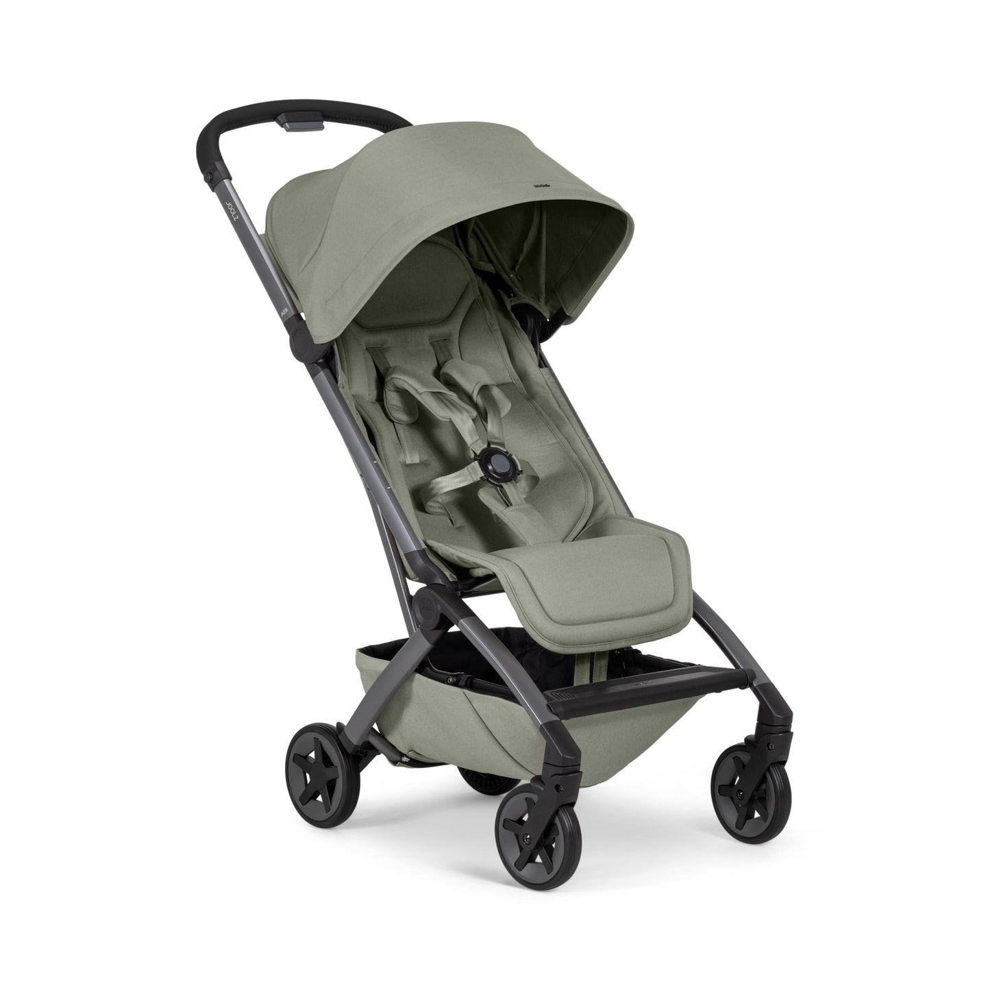 Joolz Aer2 Reise-Kinderwagen – Kompakter Reisebuggy für Babys und Kleinkinder, Einhand-Faltung, Liegefunktion & UPF 50+ Sonnendach, Flugzeug Handgepäck tauglich, ideal für Reisen (Space Black)