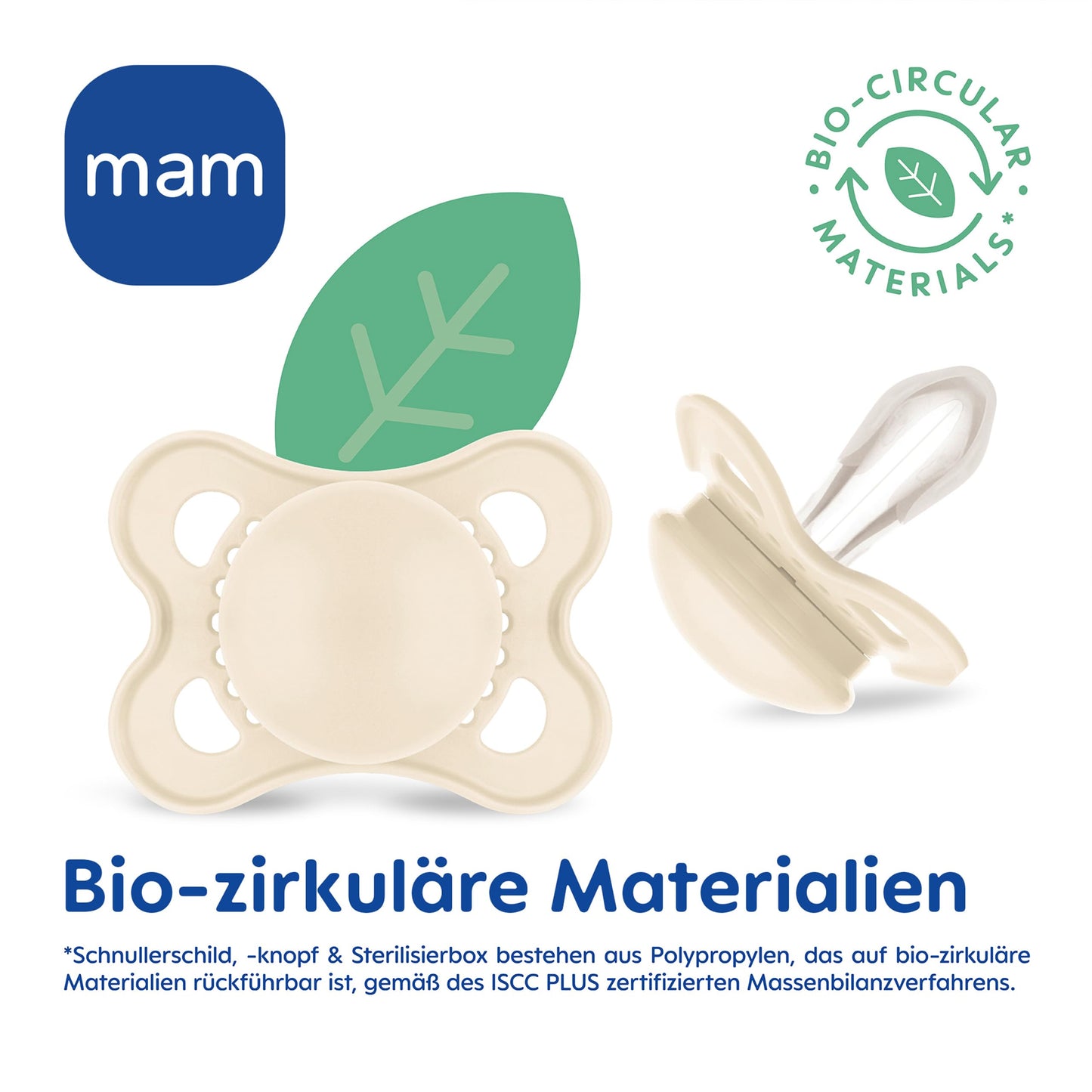 MAM Original Schnuller im 2er-Set, zahnfreundlicher Baby aus nachhaltigen & bio-erneuerbaren Materialien, Sauger aus SkinSoft Silikon, mit Schnullerbox, 0-6 Monate, Fisch/Seerose - Meloni2
