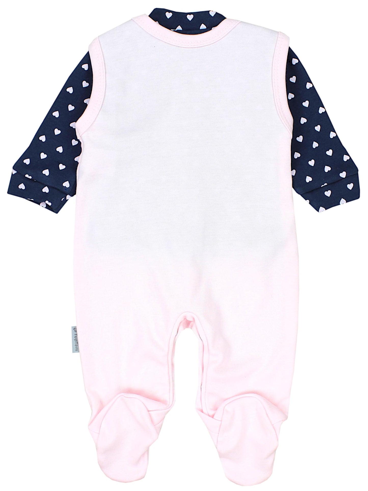TupTam Baby Mädchen Jungen Strampler mit Langarmshirt Aufdruck Spruch 2 teilig