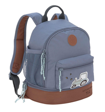 LÄSSIG Children's Backpack Nursery Bag with Chest Strap 6.5 L from 3 Years, Adventure Tractor, Kids Backpack