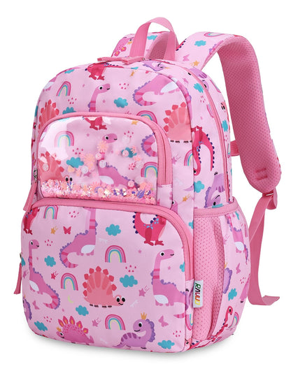 Kinderrucksack für Mädchen 5–8 Jahre, 12L Leichter & Wasserabweisender mit Brustgurt, Perfekt für Vorschule & Grundschule，Regenbogen