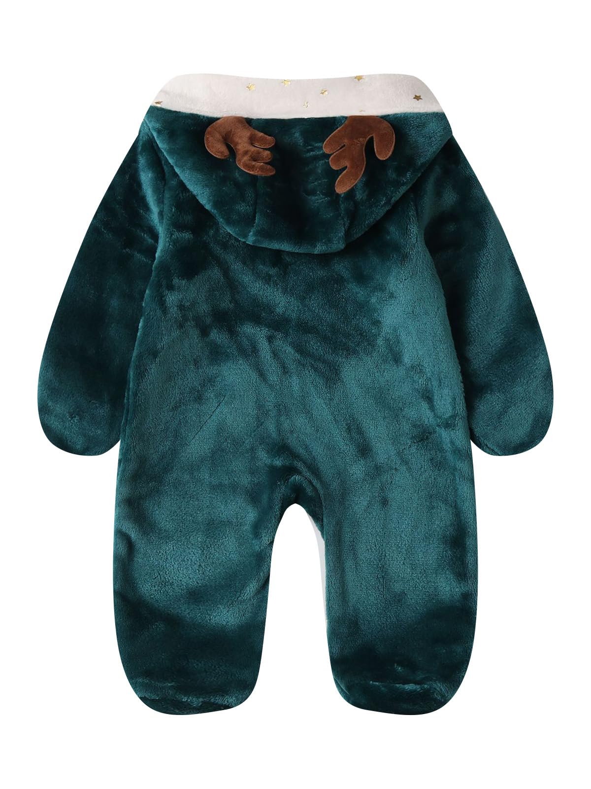 Baby Overall Winter Fleece Schneeanzug Baby Warm Strampler mit Kapuze Herbst Winter für Jungen Mädchen 0-12 Monate
